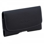 Wholesale iPhone 4S 5S Extendable Horizontal Pouch (Full Black)